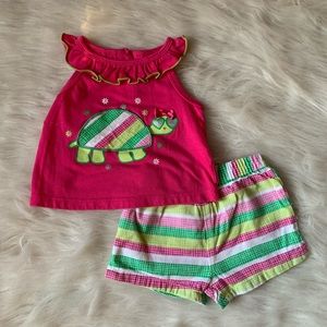 Baby girl turtle 2 piece set